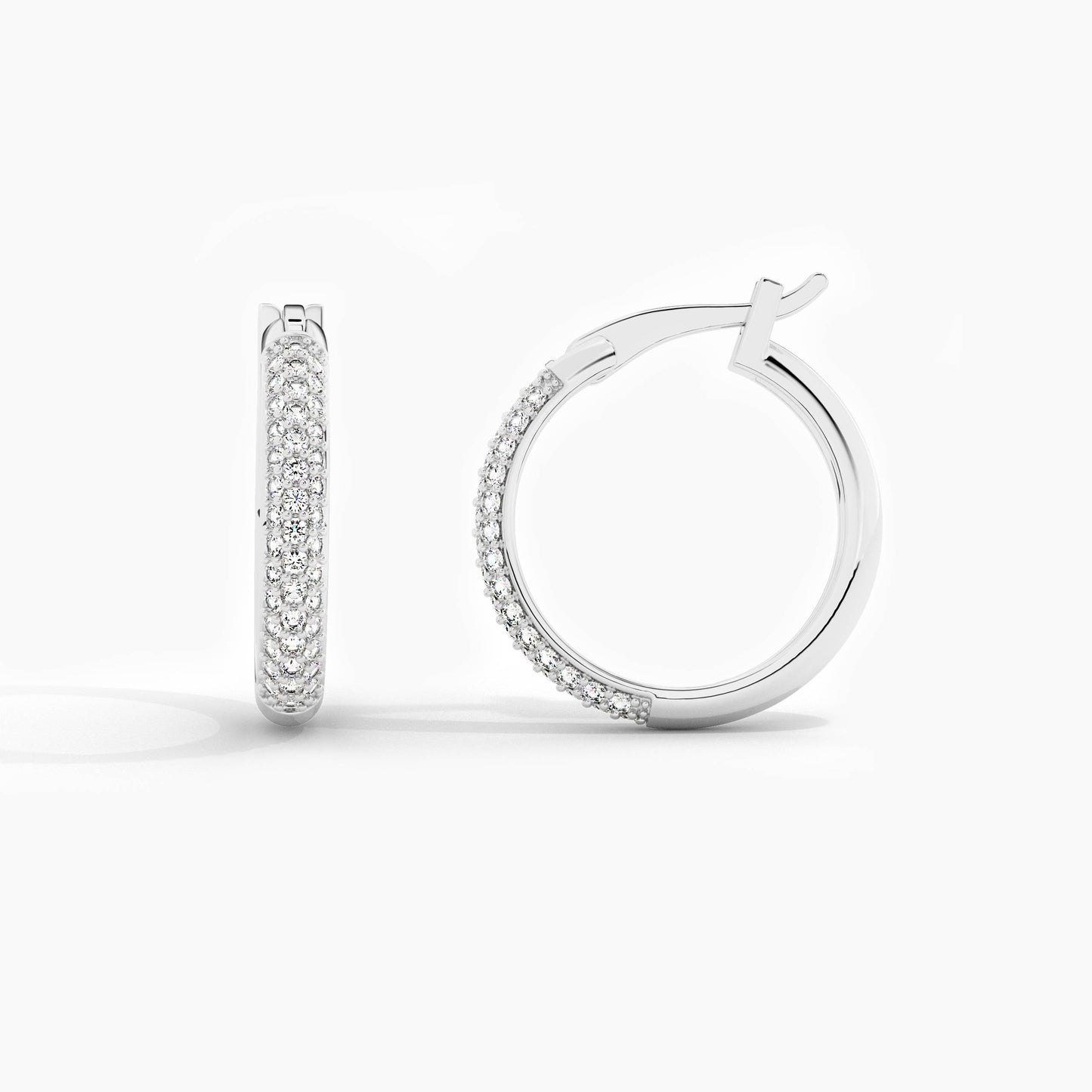 small silver hoop earrings​