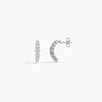 diamond hoop earrings