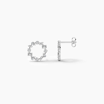 small silver hoop earrings