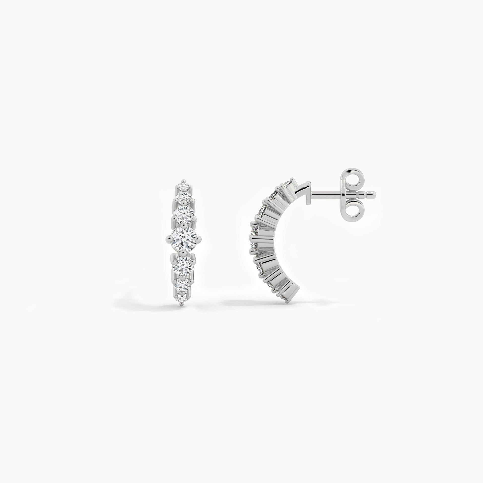 diamond hoop earrings