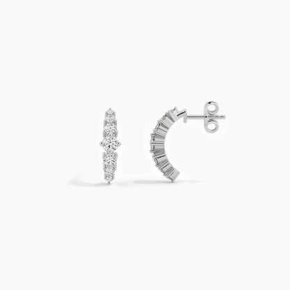 diamond hoop earrings