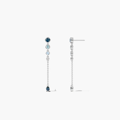 Silver Gemstone Earrings