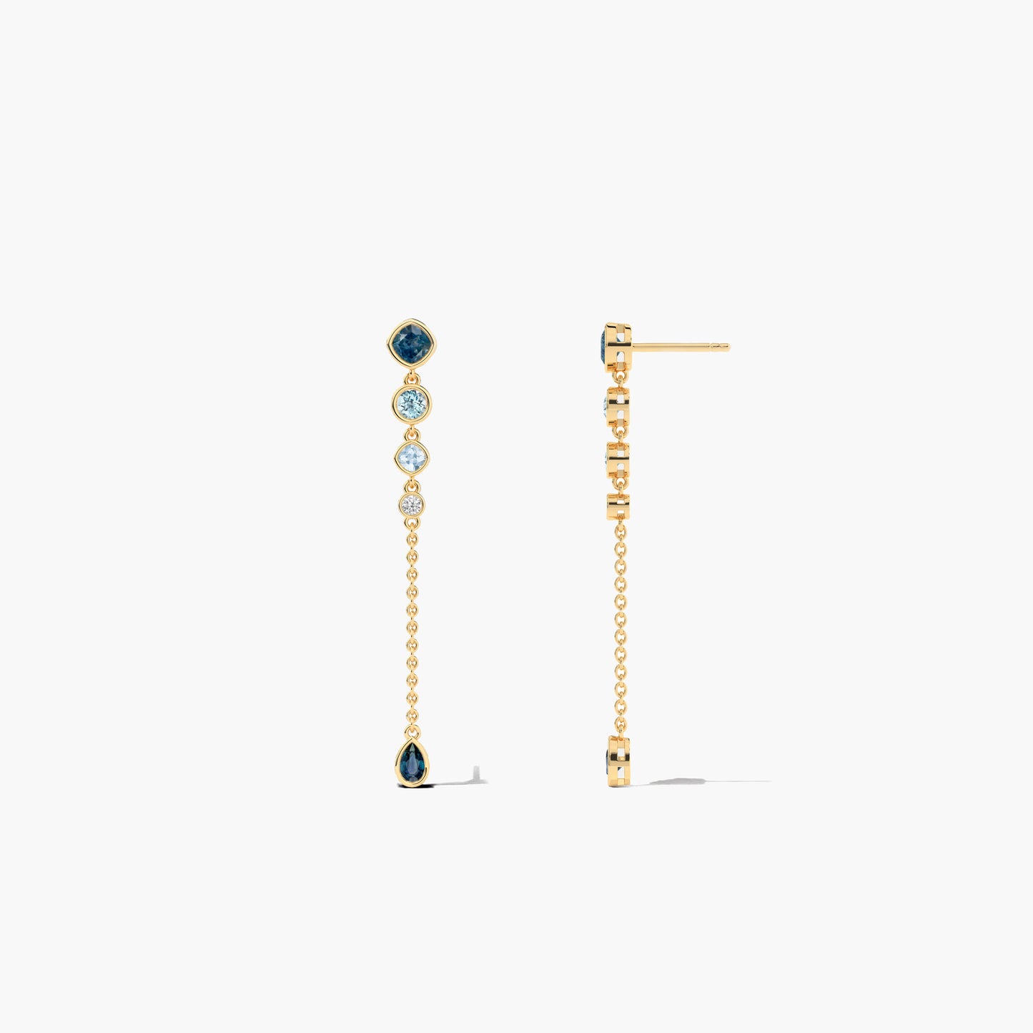 silver and gemstone earrings