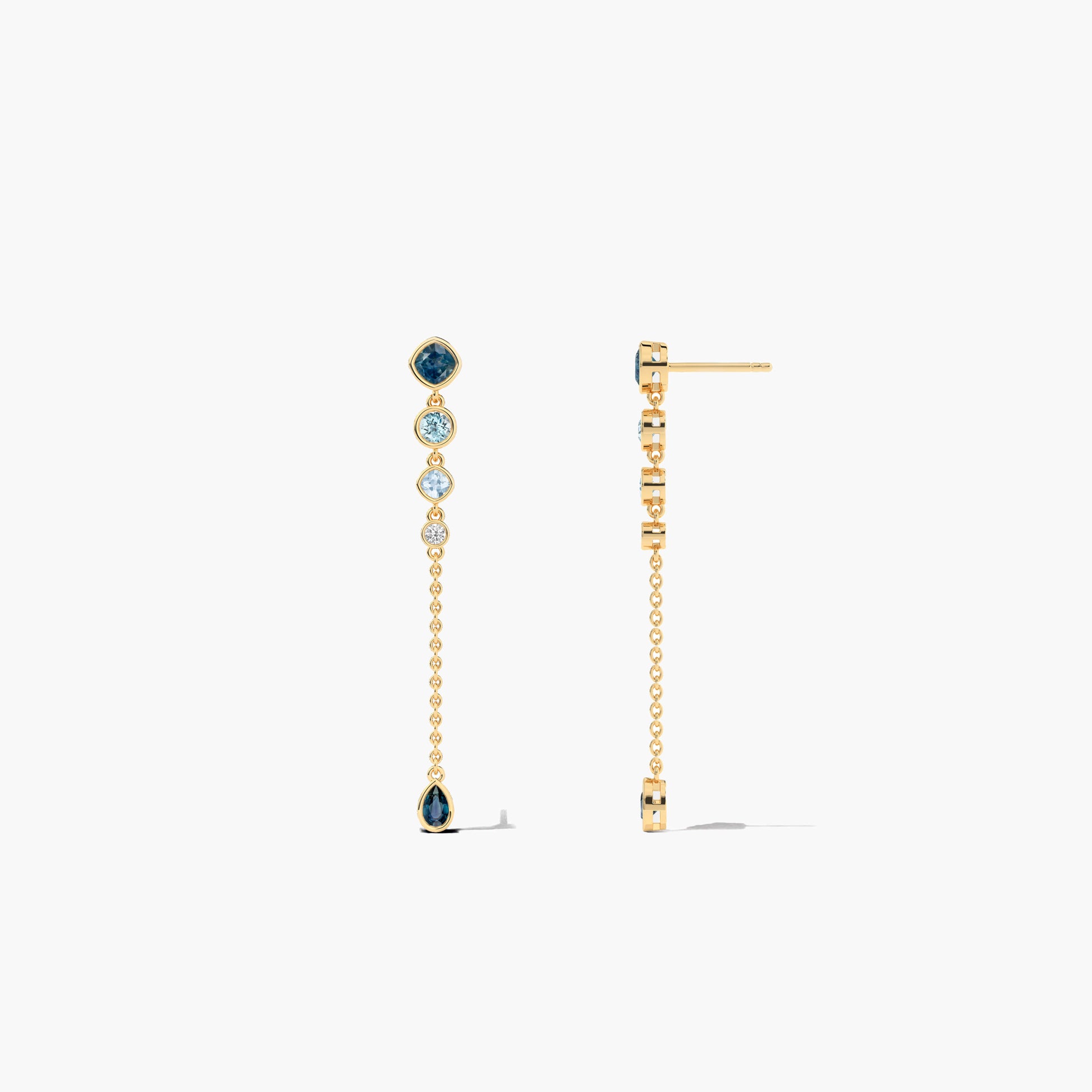 silver and gemstone earrings