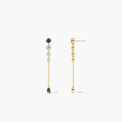 silver and gemstone earrings