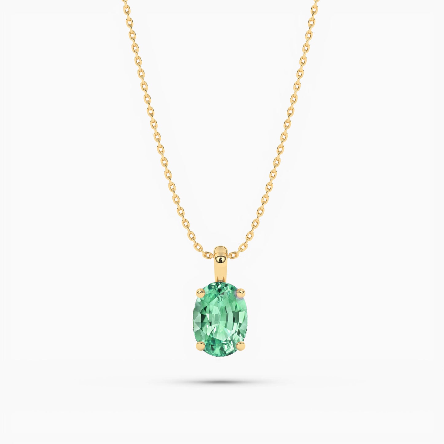 yellow gold-plated ture love pendant