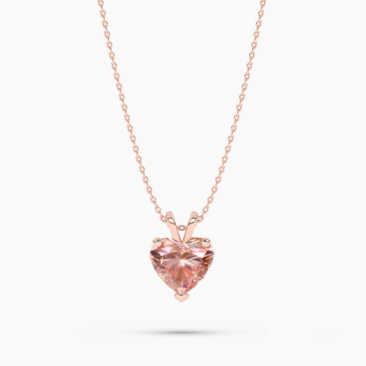 Caratiro Diamond Necklace rose gold plated