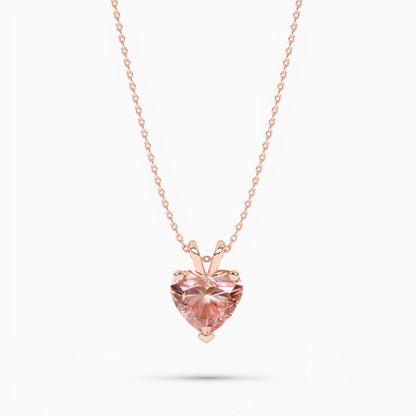Caratiro Diamond Necklace rose gold plated