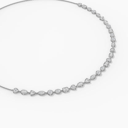 silver Diamond necklace 