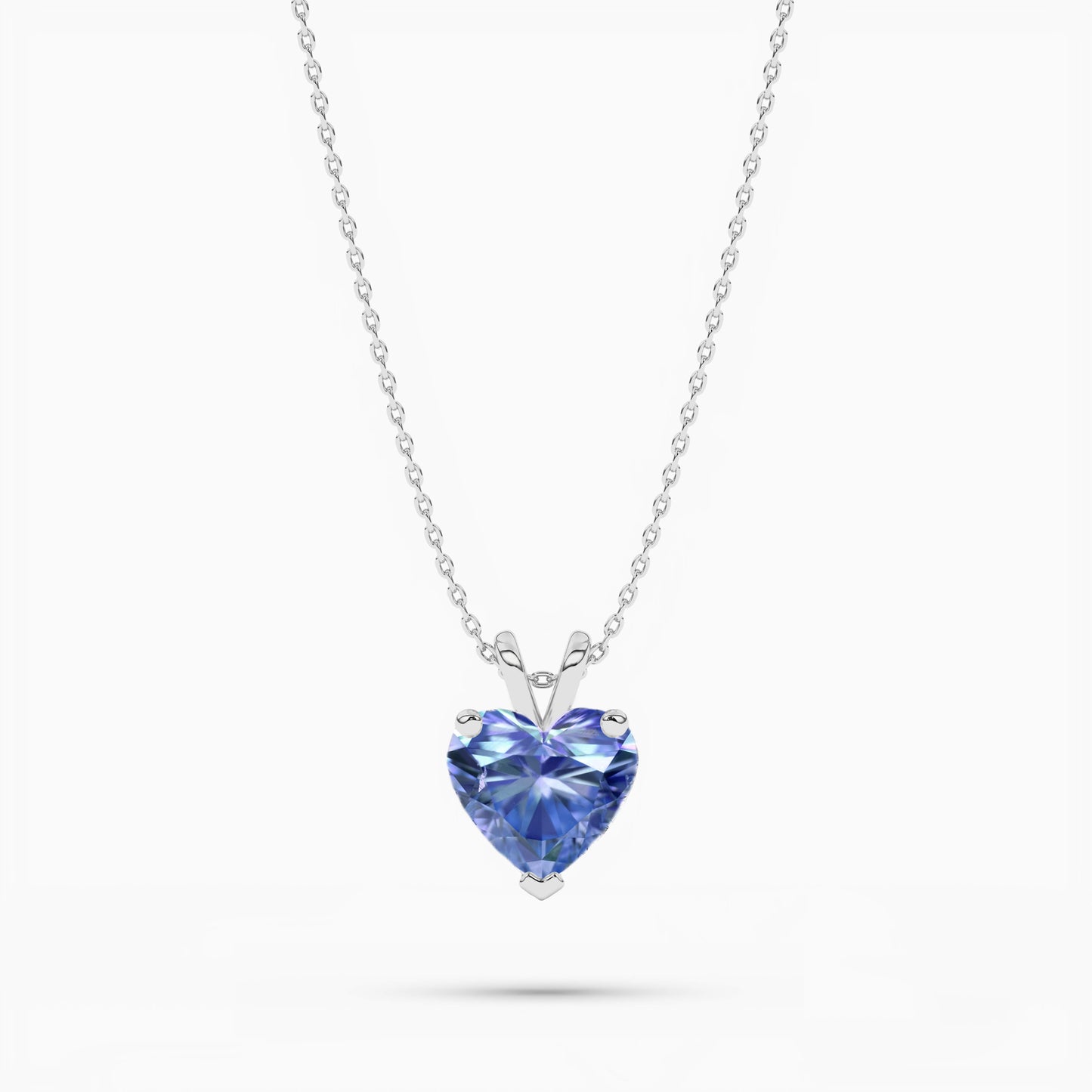 heart diamond Titanic blue diamond pendant