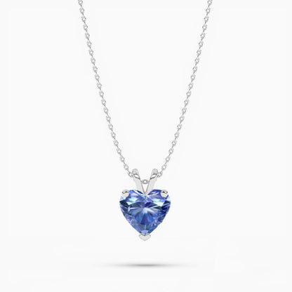 heart diamond Titanic blue diamond pendant