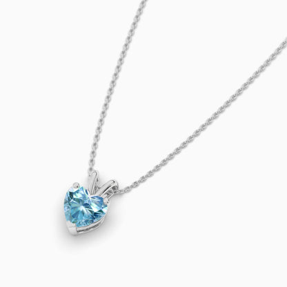 Ocean Love Small Silver Pendant Necklace