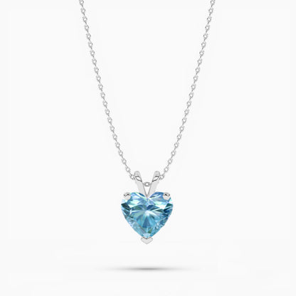 Ocean Love Small Silver Pendant Necklace