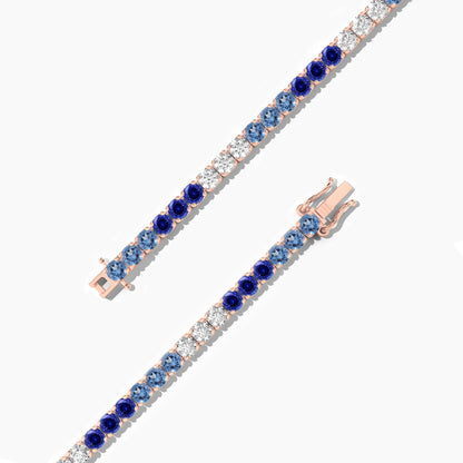 rose gold diamond eternity bracelet​