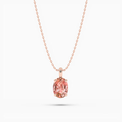 rose gold orange pendant