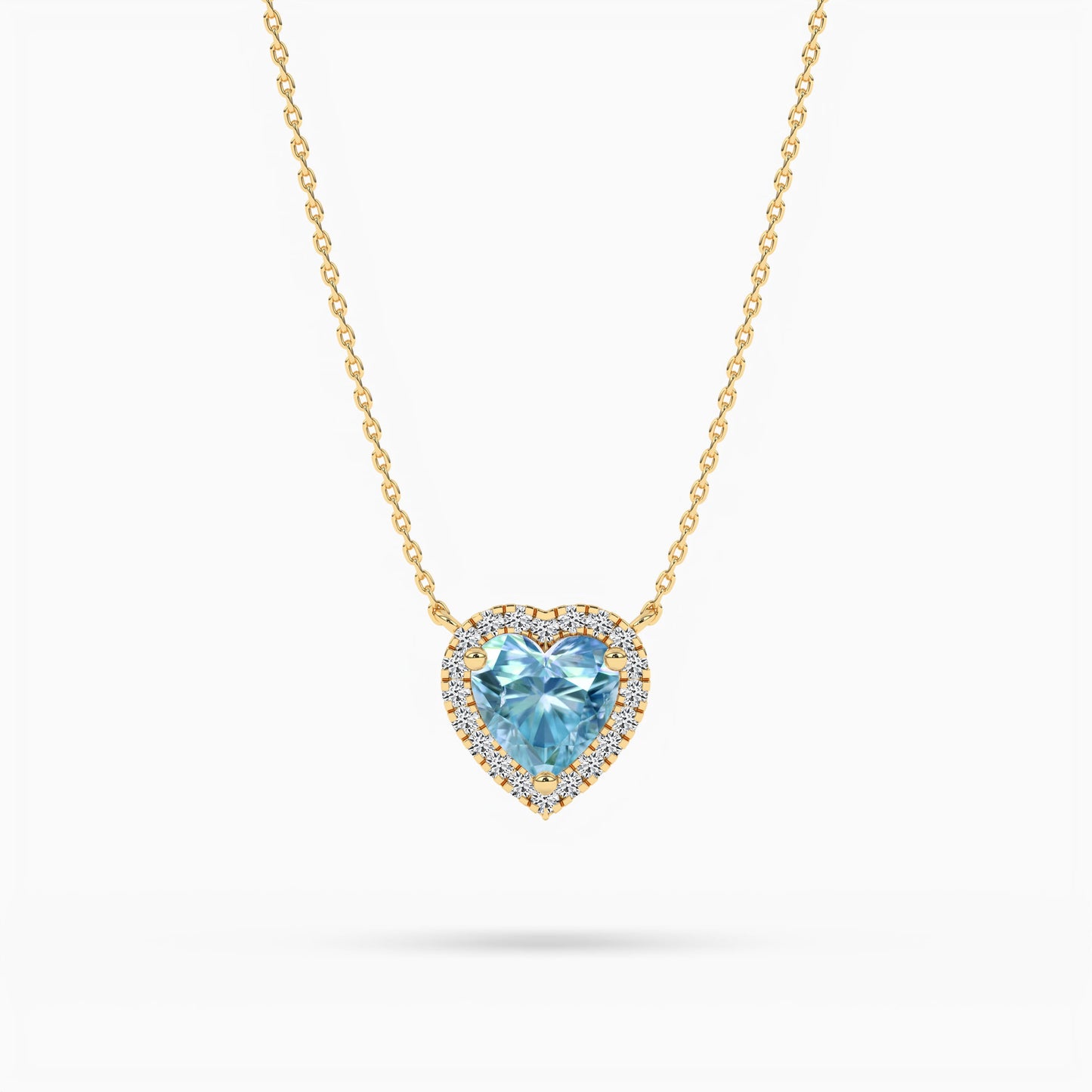 Orange diamond pendant necklace
