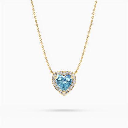 Orange diamond pendant necklace
