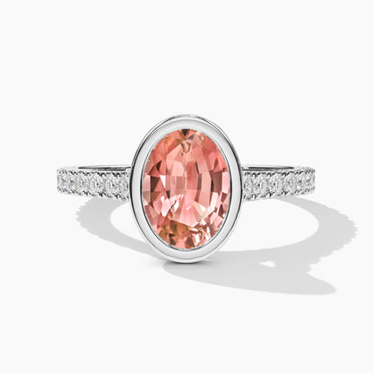 Orange diamond ring