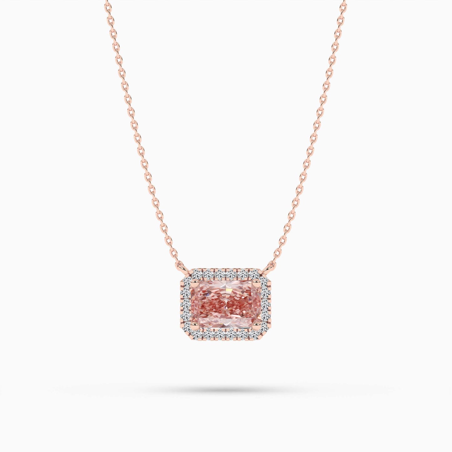 Orange diamond pendant