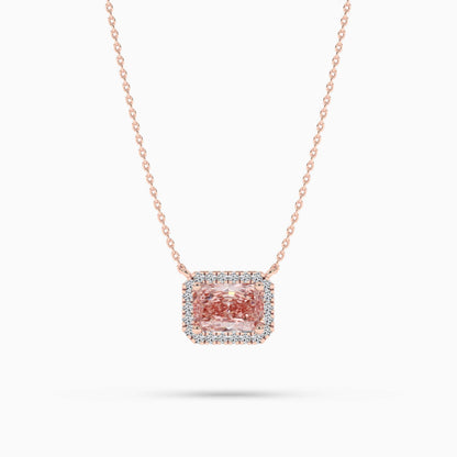 Orange diamond pendant