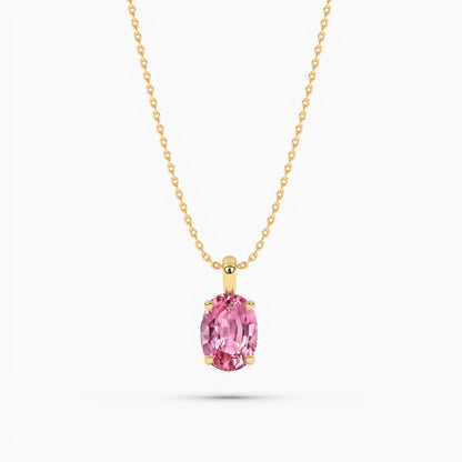 Forever love oval diamond pendant