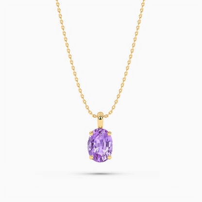 purple diamond necklace