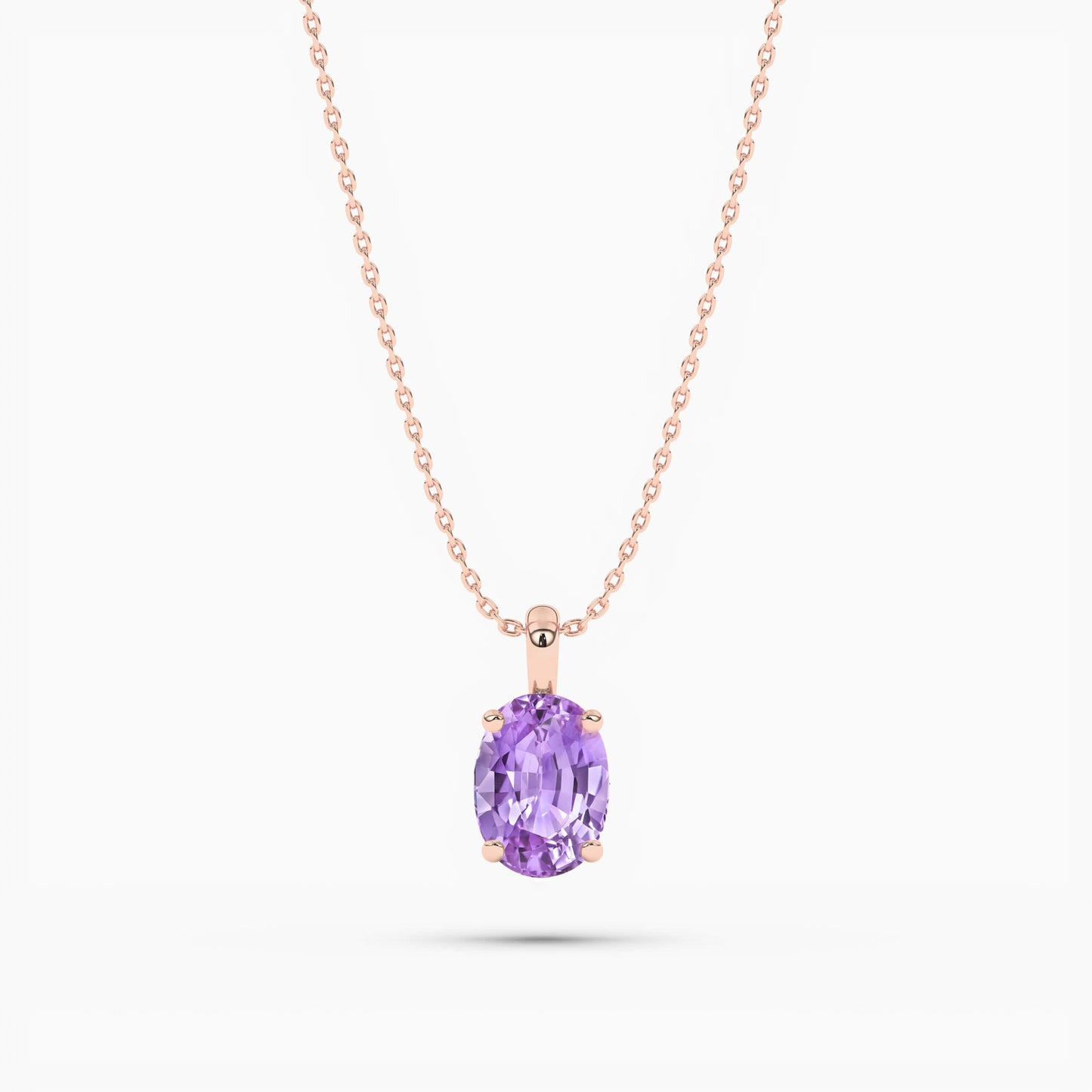rose gold plated silver diamond necklace womens