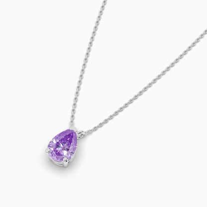 purple stone necklace​