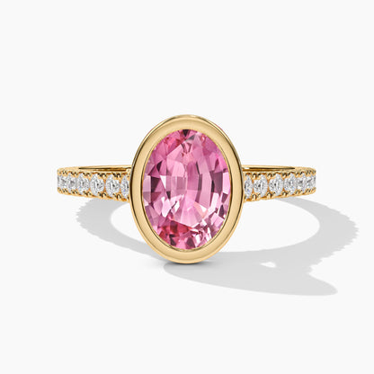 Forever love ring without prong