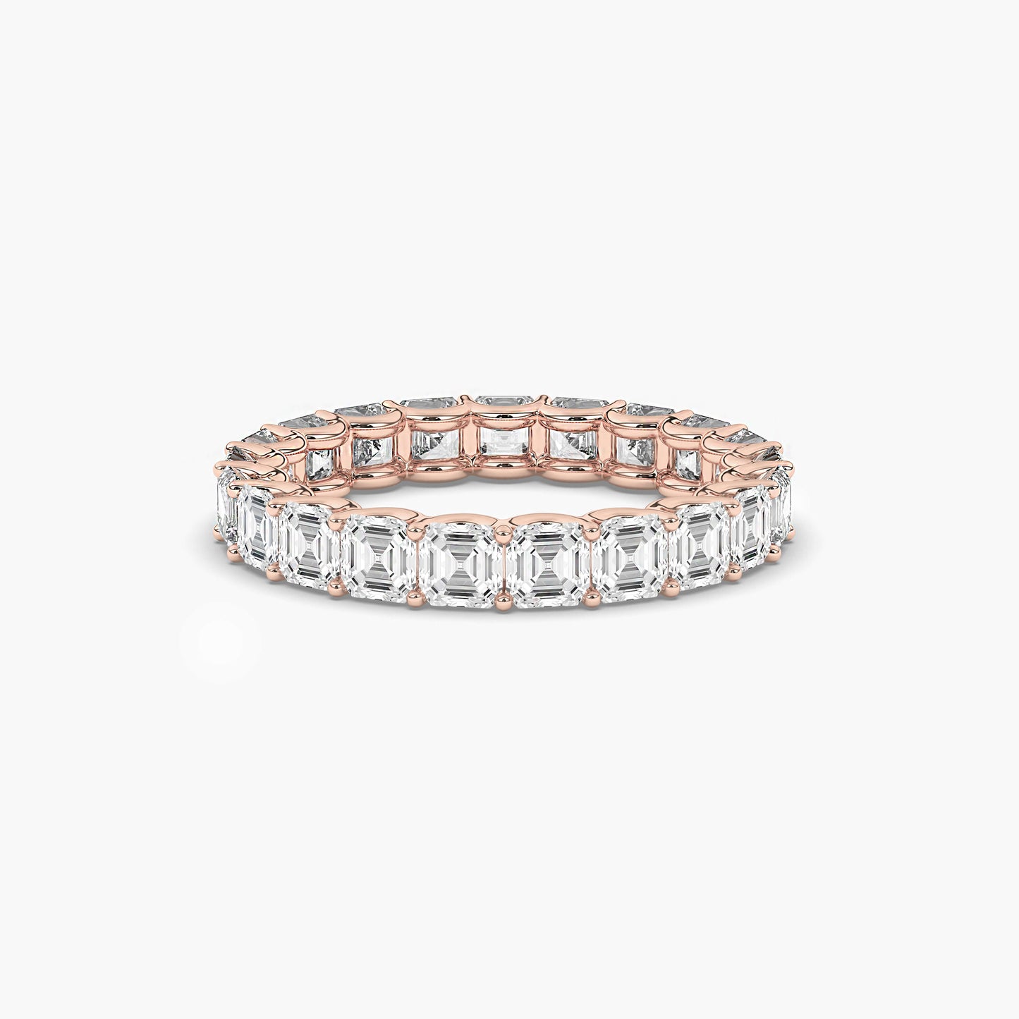 rose gold plated silver wedding bands womens