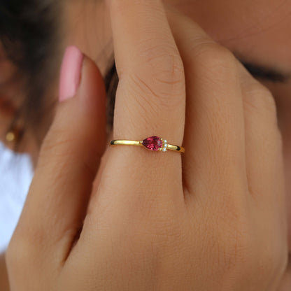 garnet stone ring