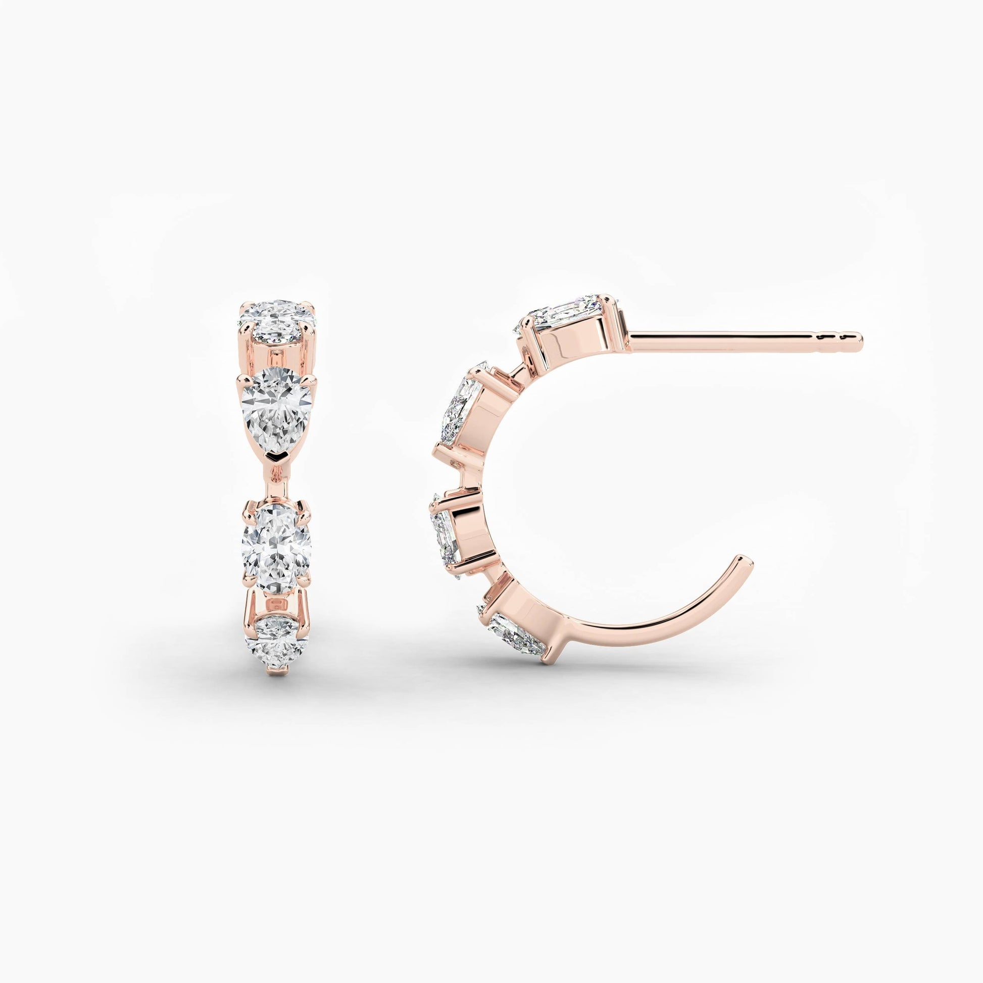 Round hoop earrings