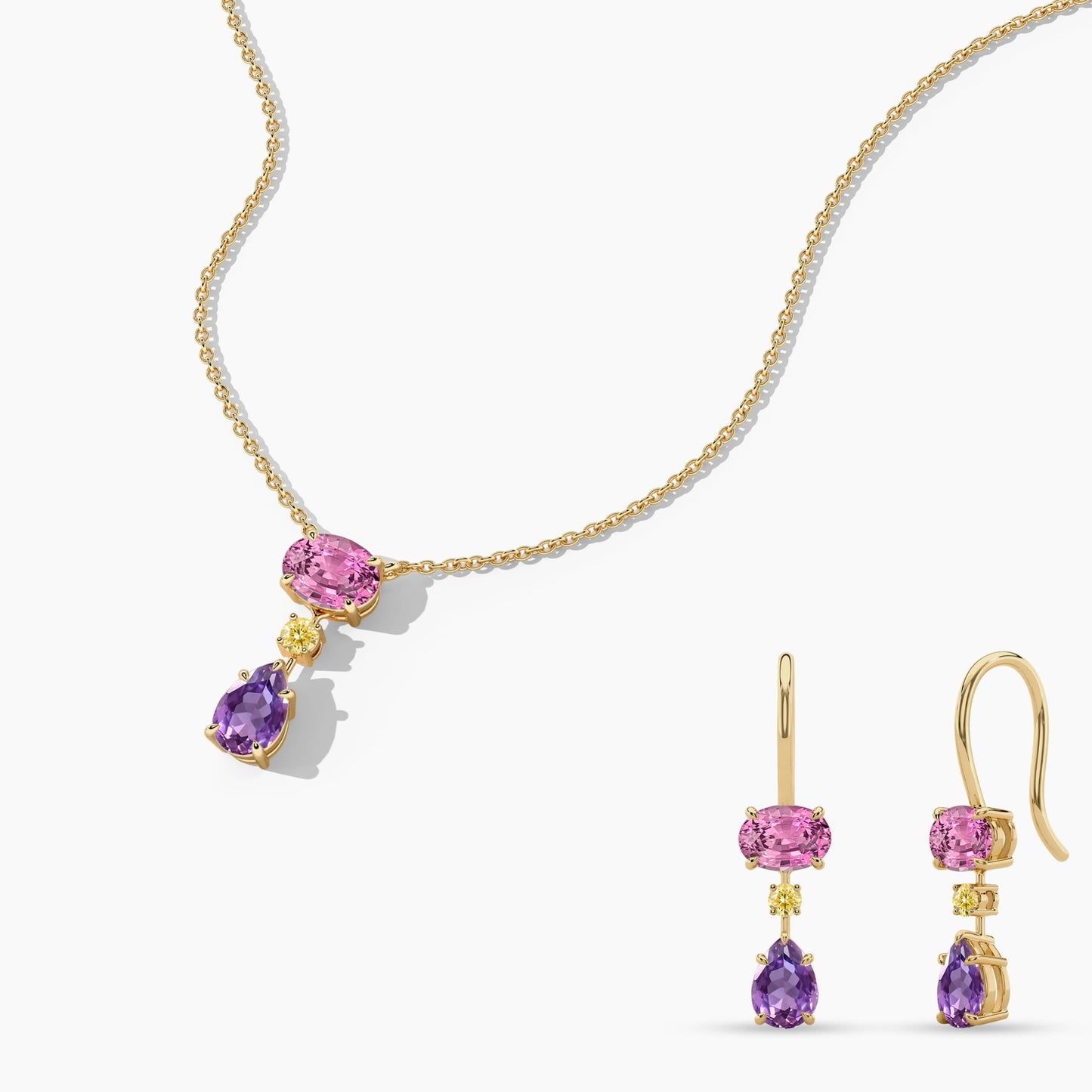 silver gemstone necklace