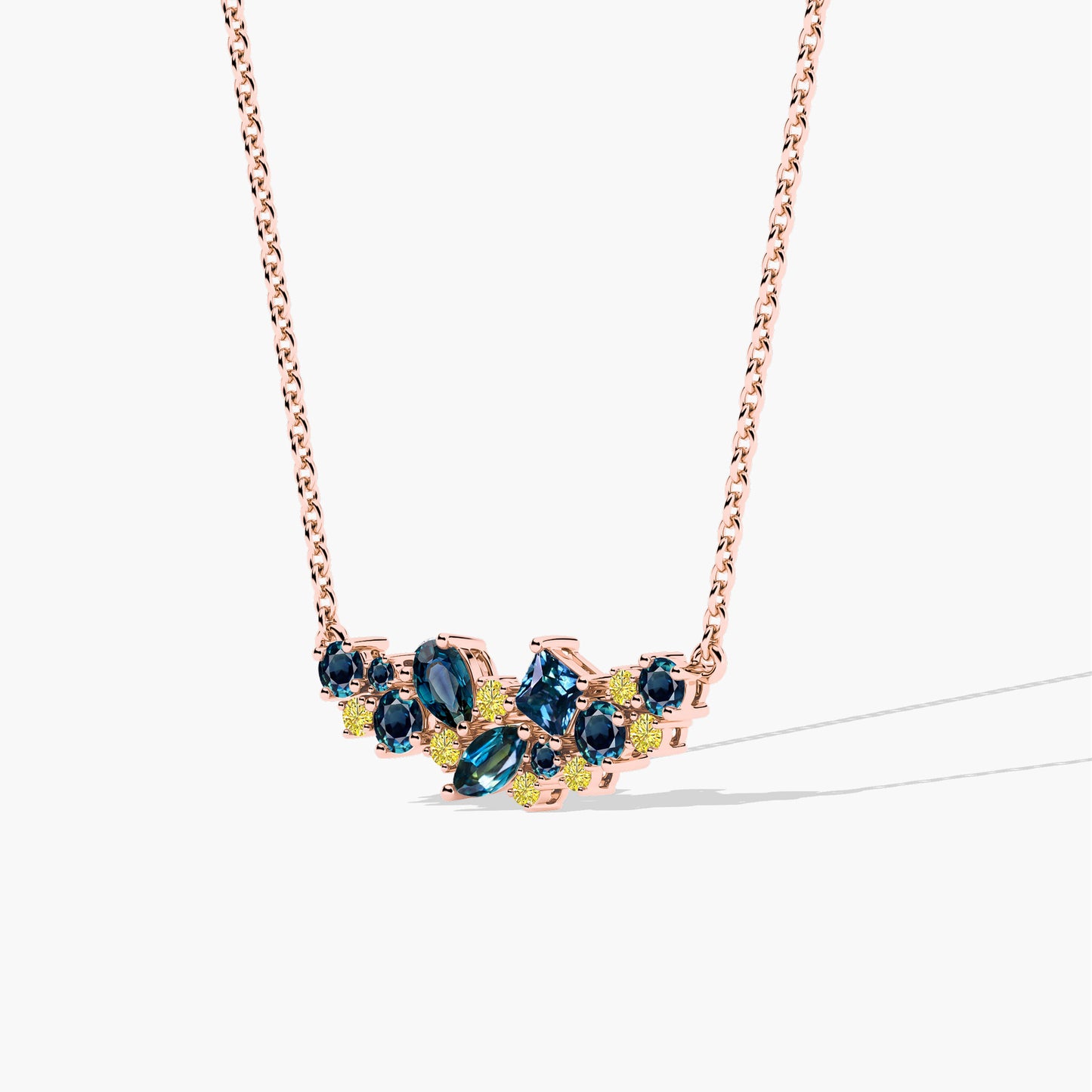 simple diamond necklace​
