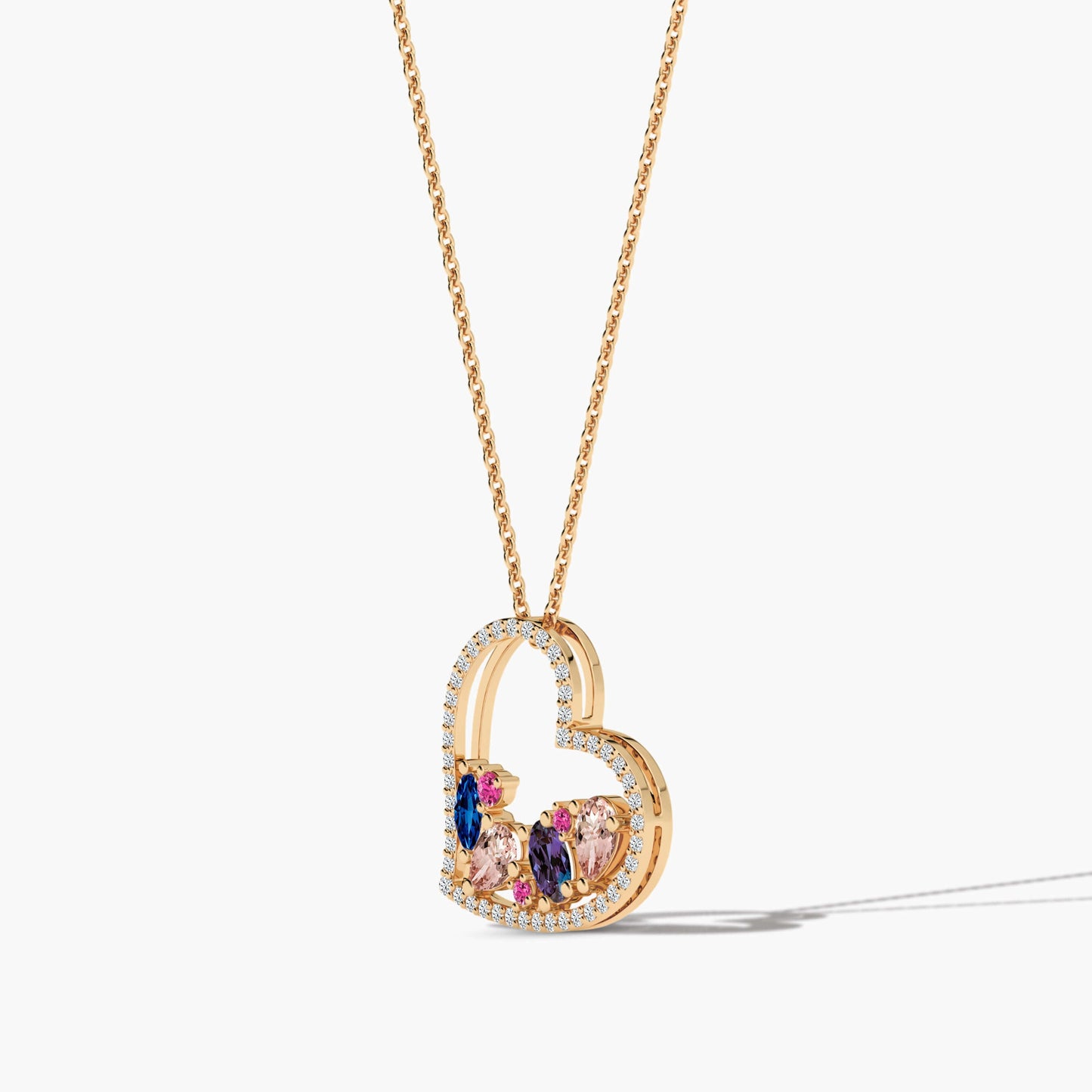 heart silver necklace