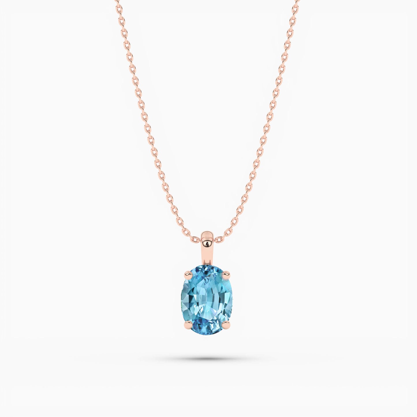 ocean love solitaire pendant