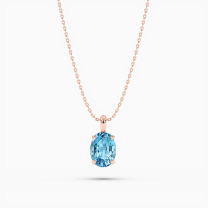 ocean love solitaire pendant