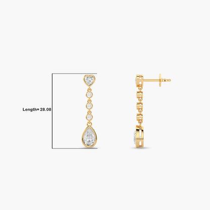 stone earrings long