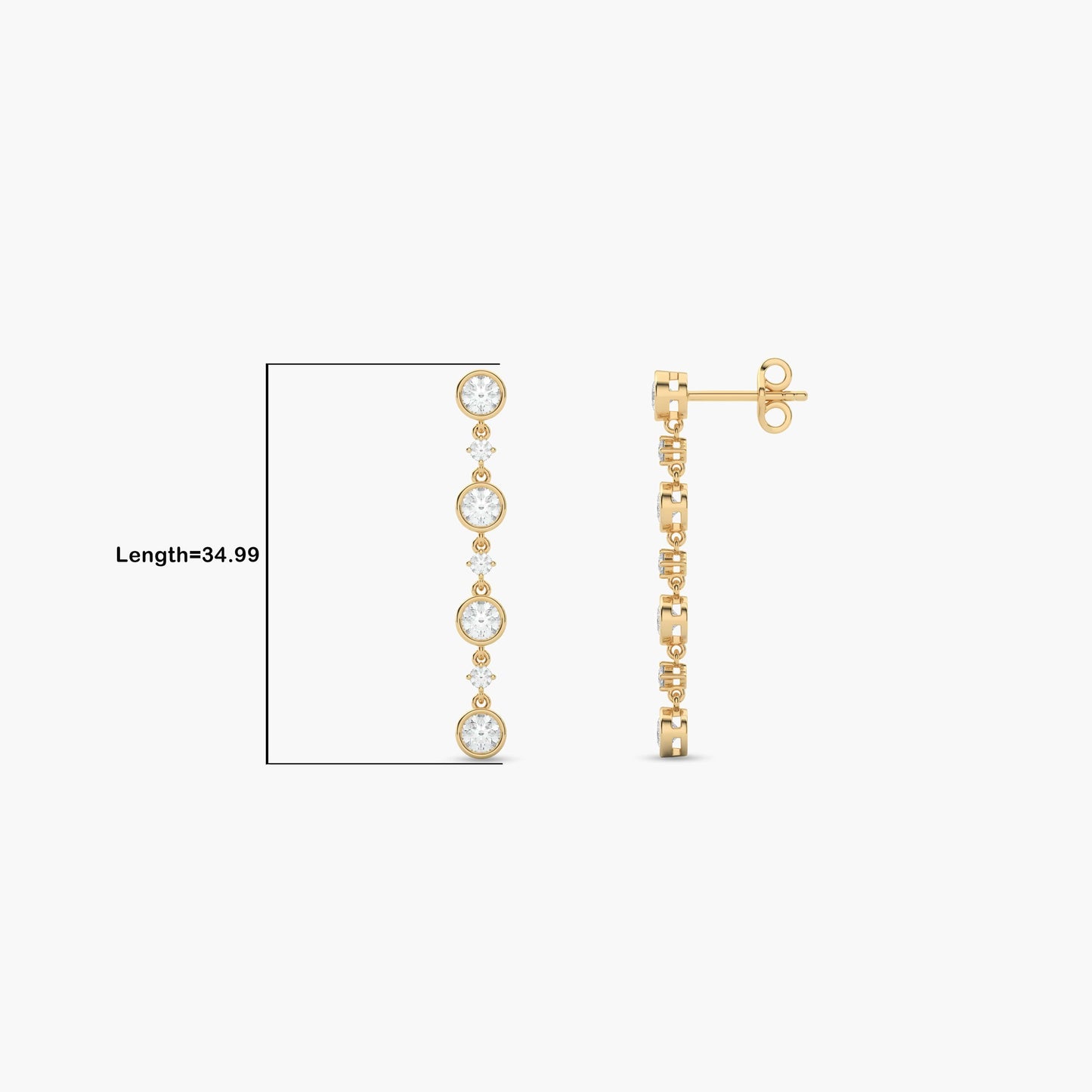 Diamond drop earrings