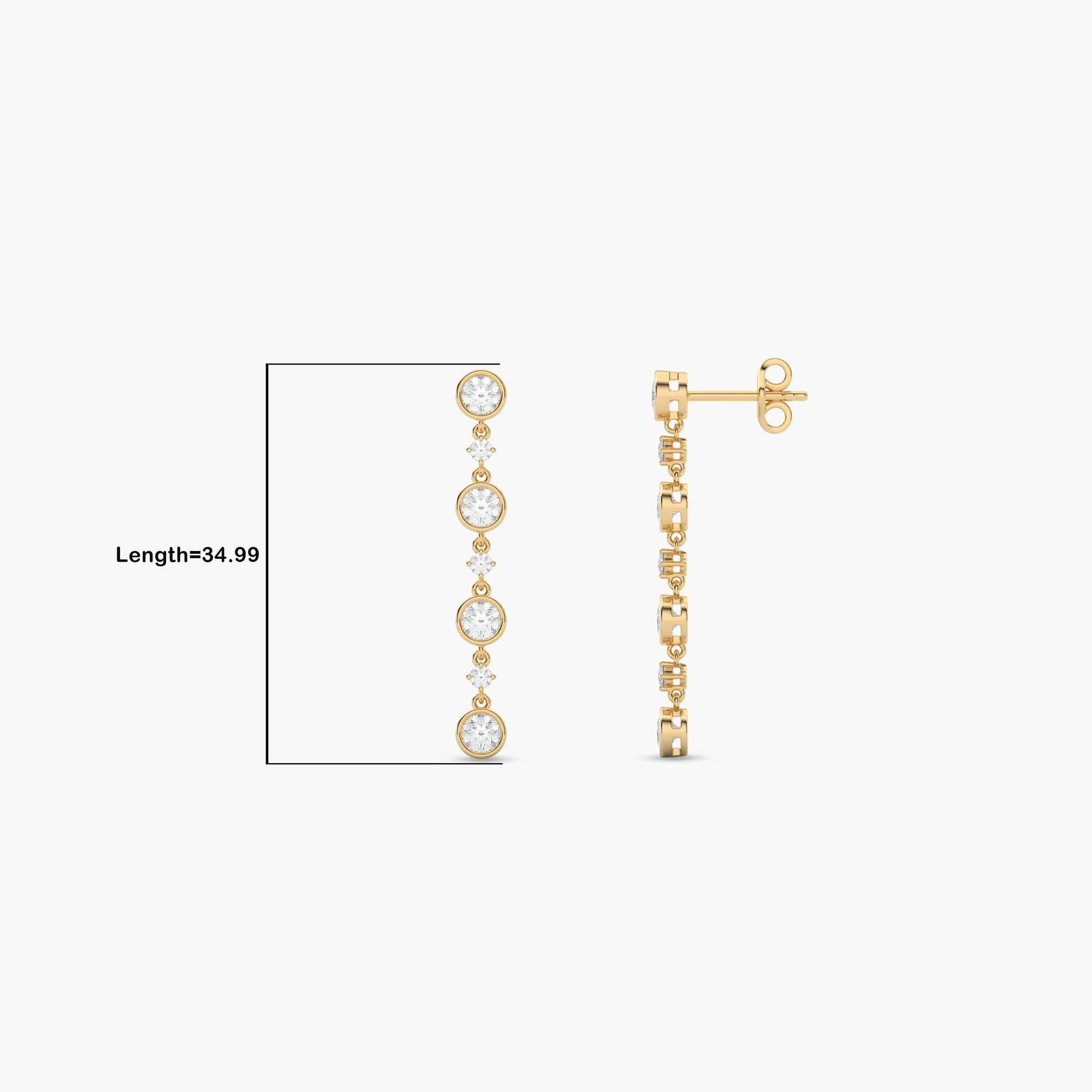Diamond drop earrings