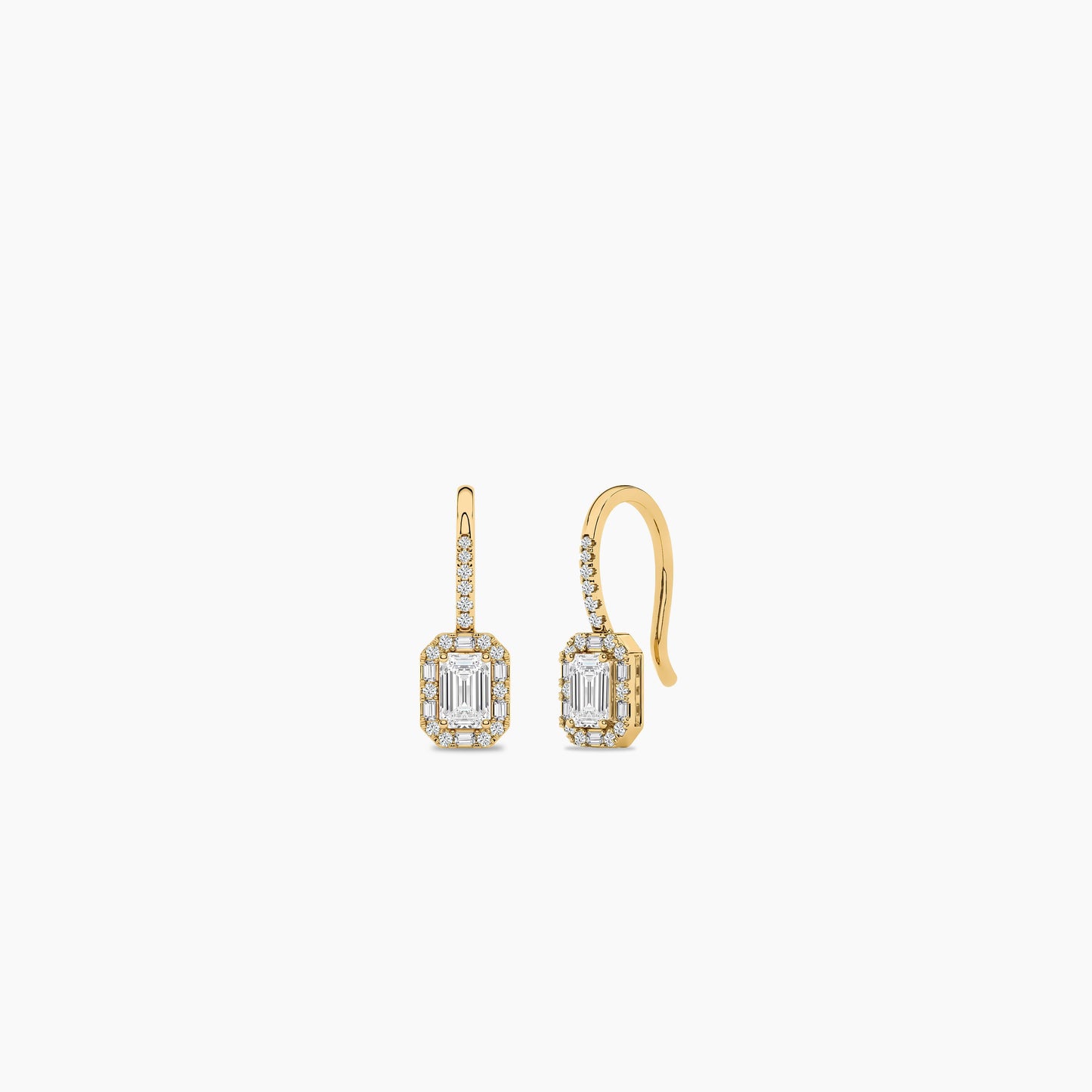 big single stone earrings