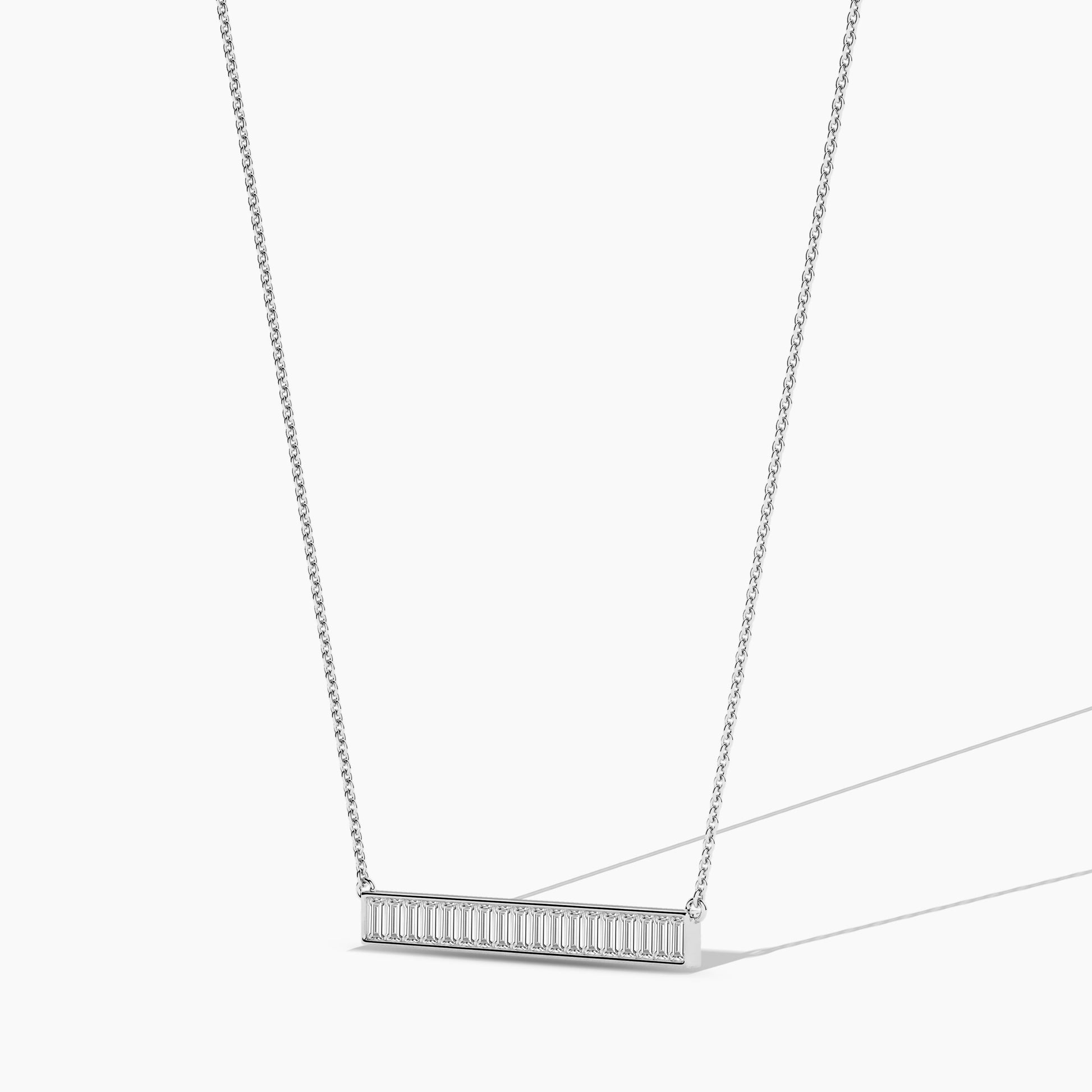 silver diamond necklace