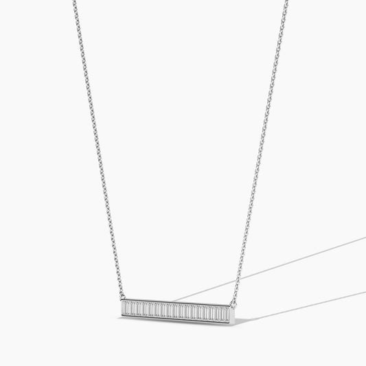 silver diamond necklace