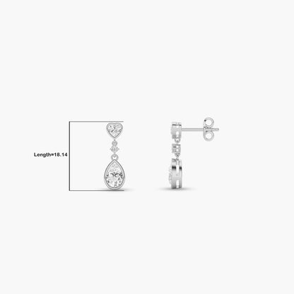 Silver Drop Earrings