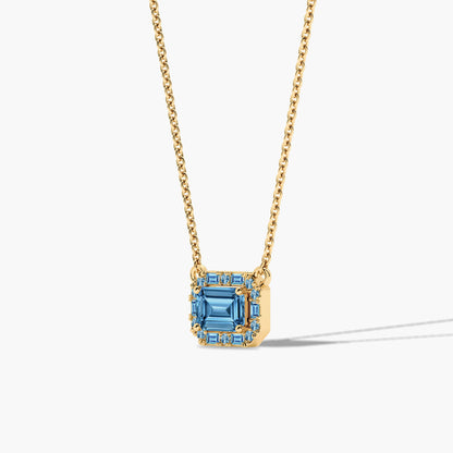 silver pendant blue stone