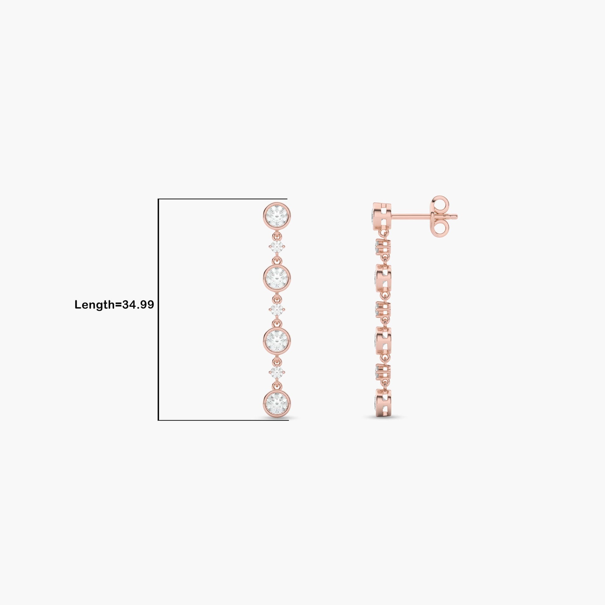 Diamond drop earrings