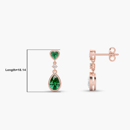 girls drop earrings