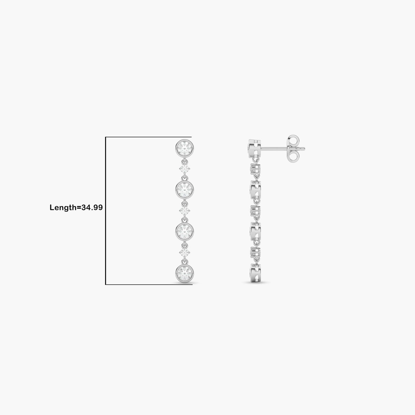 Diamond drop earrings