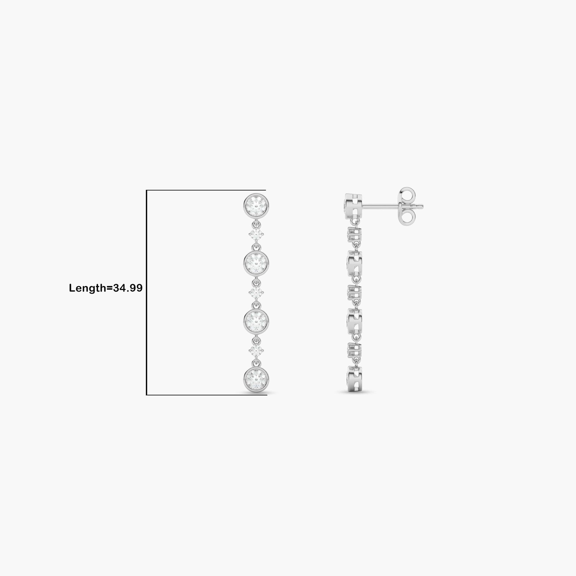 Diamond drop earrings