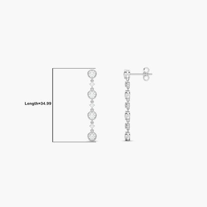 Diamond drop earrings